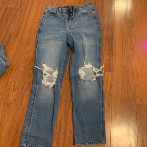 hollister mom jeans